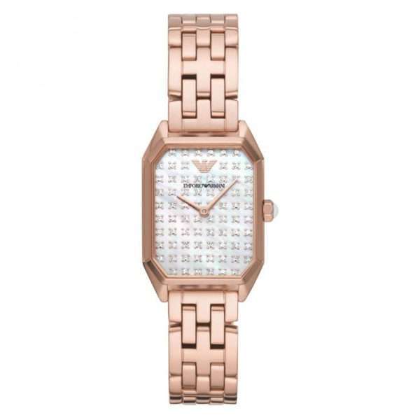 Emporio Armani Women’s Quartz Rose Gold Stainless Steel Mother of Pearl Dial 24mm Watch AR11389 UAE DUBAI AJMAN SHARJAH ABU DHABI RAS AL KHAIMA UMM UL QUWAIN ALAIN FUJAIRAH