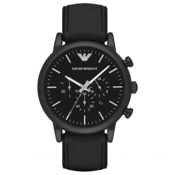 Emporio Armani Men’s Quartz Leather Strap Black Dial 46mm Watch AR1970 UAE DUBAI AJMAN SHARJAH ABU DHABI RAS AL KHAIMA UMM UL QUWAIN ALAIN FUJAIRAH