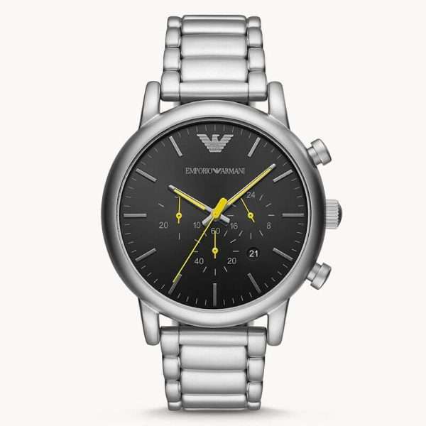 Emporio Armani Men’s Quartz Stainless Steel Black 46mm Watch AR11324 UAE DUBAI AJMAN SHARJAH ABU DHABI RAS AL KHAIMA UMM UL QUWAIN ALAIN FUJAIRAH