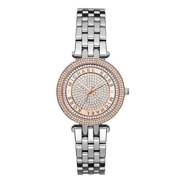 Michael Kors Women’s Quartz Stainless Steel Crystal Pave Rose Dial 33mm Watch MK3446 UAE DUBAI AJMAN SHARJAH ABU DHABI RAS AL KHAIMA UMM UL QUWAIN ALAIN FUJAIRAH