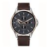 Tommy Hilfiger Men’s Quartz Brown Leather Strap Grey Dial 46mm Watch 1791615 UAE DUBAI AJMAN SHARJAH ABU DHABI RAS AL KHAIMA UMM UL QUWAIN ALAIN FUJAIRAH