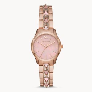Michael Kors Women’s Quartz Stainless Steel Pink Dial 28mm Watch MK6856 UAE DUBAI AJMAN SHARJAH ABU DHABI RAS AL KHAIMA UMM UL QUWAIN ALAIN FUJAIRAH