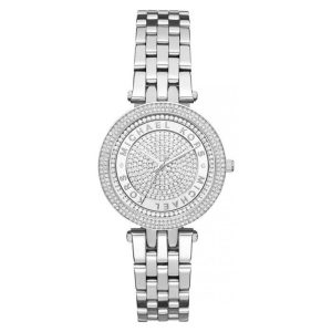 Michael Kors Women’s Quartz Stainless Steel Silver Dial 33mm Watch MK3476
