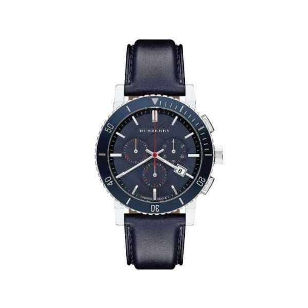 Burberry Men’s Quartz Swiss Made Leather Strap Blue Dial 42mm Watch BU9383 UAE DUBAI AJMAN SHARJAH ABU DHABI RAS AL KHAIMA UMM UL QUWAIN ALAIN FUJAIRAH