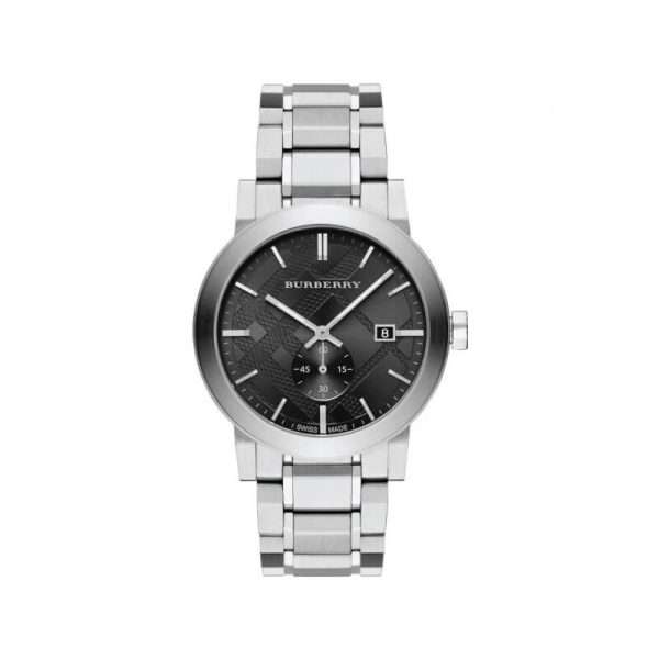 Burberry Men’s Swiss Made Stainless Steel Black Dial 42mm Watch BU9901 UAE DUBAI AJMAN SHARJAH ABU DHABI RAS AL KHAIMA UMM UL QUWAIN ALAIN FUJAIRAH