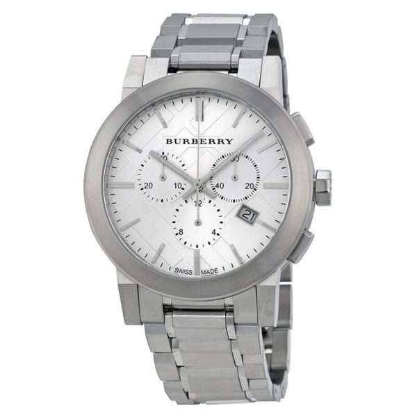 Burberry Men’s Swiss Made Stainless Steel Silver 42mm Watch BU9350 UAE DUBAI AJMAN SHARJAH ABU DHABI RAS AL KHAIMA UMM UL QUWAIN ALAIN FUJAIRAH