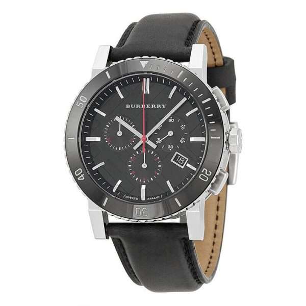 Burberry Men’s Quartz Black Leather Strap Black Dial 42mm Watch BU9382 UAE DUBAI AJMAN SHARJAH ABU DHABI RAS AL KHAIMA UMM UL QUWAIN ALAIN FUJAIRAH