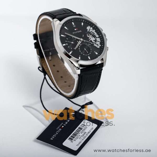 Tommy Hilfiger Men’s Quartz Leather Strap Black Dial 44mm Watch 1710449 UAE DUBAI AJMAN SHARJAH ABU DHABI RAS AL KHAIMA UMM UL QUWAIN ALAIN FUJAIRAH