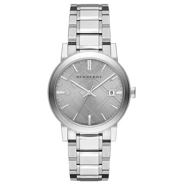 Burberry Unisex Swiss Made Stainless Steel Silver Dial 38mm Watch BU9035 UAE DUBAI AJMAN SHARJAH ABU DHABI RAS AL KHAIMA UMM UL QUWAIN ALAIN FUJAIRAH