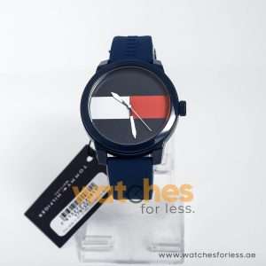 Tommy Hilfiger Men’s Quartz Silicone Strap Blue Dial 42mm Watch 1791322 UAE DUBAI AJMAN SHARJAH ABU DHABI RAS AL KHAIMA UMM UL QUWAIN ALAIN FUJAIRAH