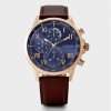 Guess Men’s Quartz Brown Leather Strap Blue Dial 44mm Watch GW0011G4 UAE DUBAI AJMAN SHARJAH ABU DHABI RAS AL KHAIMA UMM UL QUWAIN ALAIN FUJAIRAH