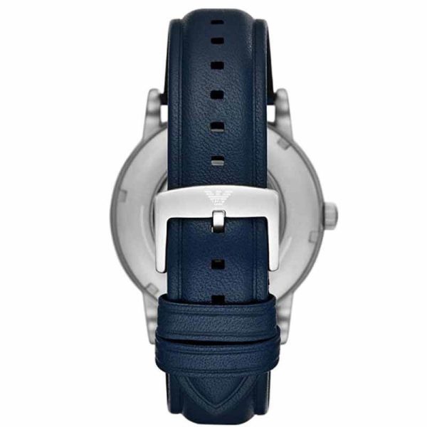 Emporio Armani Men’s Automatic Leather Strap Blue Dial 43mm Watch AR60030 UAE DUBAI AJMAN SHARJAH ABU DHABI RAS AL KHAIMA UMM UL QUWAIN ALAIN FUJAIRAH
