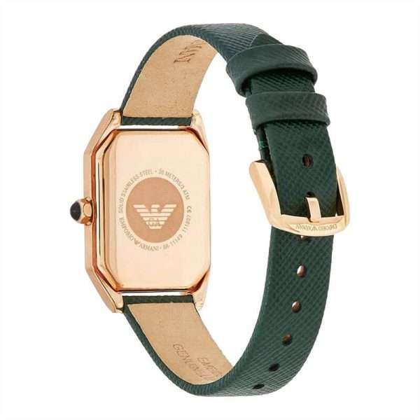 Emporio Armani Women’s Quartz Green Leather Strap Black Mother of Pearl Dial 24mm Watch AR11149 UAE DUBAI AJMAN SHARJAH ABU DHABI RAS AL KHAIMA UMM UL QUWAIN ALAIN FUJAIRAH