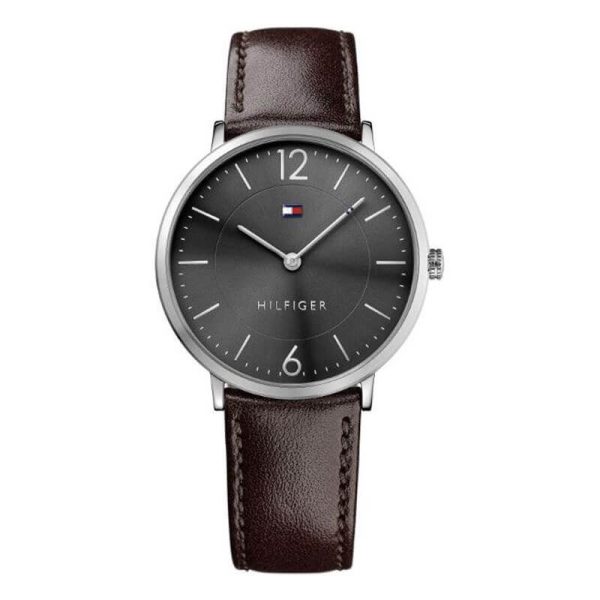 Tommy Hilfiger Men’s Quartz Leather Strap Grey Dial 40mm Watch 1710352 UAE DUBAI AJMAN SHARJAH ABU DHABI RAS AL KHAIMA UMM UL QUWAIN ALAIN FUJAIRAH