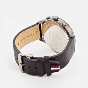 Tommy Hilfiger Men’s Quartz Leather Strap Silver Dial 44mm Watch 1791489 UAE DUBAI AJMAN SHARJAH ABU DHABI RAS AL KHAIMA UMM UL QUWAIN ALAIN FUJAIRAH