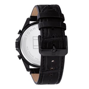 Tommy Hilfiger Men’s Quartz Leather Strap Black Dial 44mm Watch 1710452 UAE DUBAI AJMAN SHARJAH ABU DHABI RAS AL KHAIMA UMM UL QUWAIN ALAIN FUJAIRAH