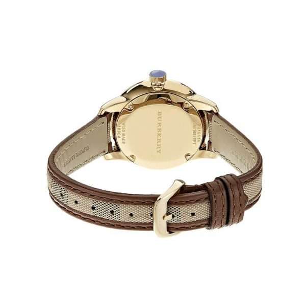 Burberry Women’s Swiss Made Leather Strap Gold Dial 32mm Watch BU10114 UAE DUBAI AJMAN SHARJAH ABU DHABI RAS AL KHAIMA UMM UL QUWAIN ALAIN FUJAIRAH