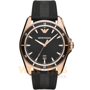 Emporio Armani Men’s Quartz Black Silicone Strap Black Dial 44mm Watch AR11101 UAE DUBAI AJMAN SHARJAH ABU DHABI RAS AL KHAIMA UMM UL QUWAIN ALAIN FUJAIRAH