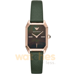Emporio Armani Women’s Quartz Green Leather Strap Mother of Pearl Dial 24mm Watch AR11149 UAE DUBAI AJMAN SHARJAH ABU DHABI RAS AL KHAIMA UMM UL QUWAIN ALAIN FUJAIRAH
