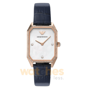 Emporio Armani Women’s Quartz Blue Leather Strap Mother Of Pearl Dial 24mm Watch AR11466 UAE DUBAI AJMAN SHARJAH ABU DHABI RAS AL KHAIMA UMM UL QUWAIN ALAIN FUJAIRAH