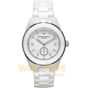 Emporio Armani Unisex Ceramic Chain White Dial 39mm Watch AR1425 UAE DUBAI AJMAN SHARJAH ABU DHABI RAS AL KHAIMA UMM UL QUWAIN ALAIN FUJAIRAH