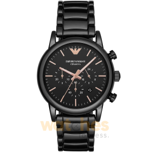 Emporio Armani Men’s Quartz Ceramic Chain Black Dial 43mm Watch AR1509 UAE DUBAI AJMAN SHARJAH ABU DHABI RAS AL KHAIMA UMM UL QUWAIN ALAIN FUJAIRAH