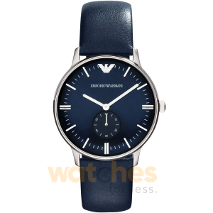 Emporio Armani Men’s Quartz Leather Strap Blue Dial 40mm Watch AR1647 UAE DUBAI AJMAN SHARJAH ABU DHABI RAS AL KHAIMA UMM UL QUWAIN ALAIN FUJAIRAH