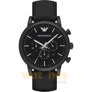 Emporio Armani Men’s Quartz Leather Strap Black Dial 46mm Watch AR1970 UAE DUBAI AJMAN SHARJAH ABU DHABI RAS AL KHAIMA UMM UL QUWAIN ALAIN FUJAIRAH