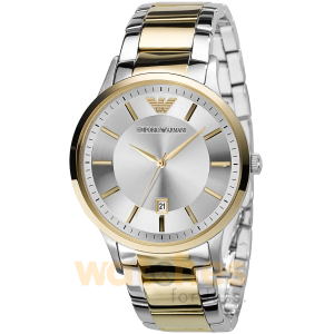 Emporio Armani Men’s Stainless Steel Silver Dial 43mm Watch AR2449 UAE DUBAI AJMAN SHARJAH ABU DHABI RAS AL KHAIMA UMM UL QUWAIN ALAIN FUJAIRAH