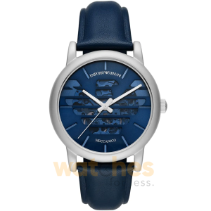 Emporio Armani Men’s Automatic Leather Strap Blue Dial 43mm Watch AR60030 UAE DUBAI AJMAN SHARJAH ABU DHABI RAS AL KHAIMA UMM UL QUWAIN ALAIN FUJAIRAH