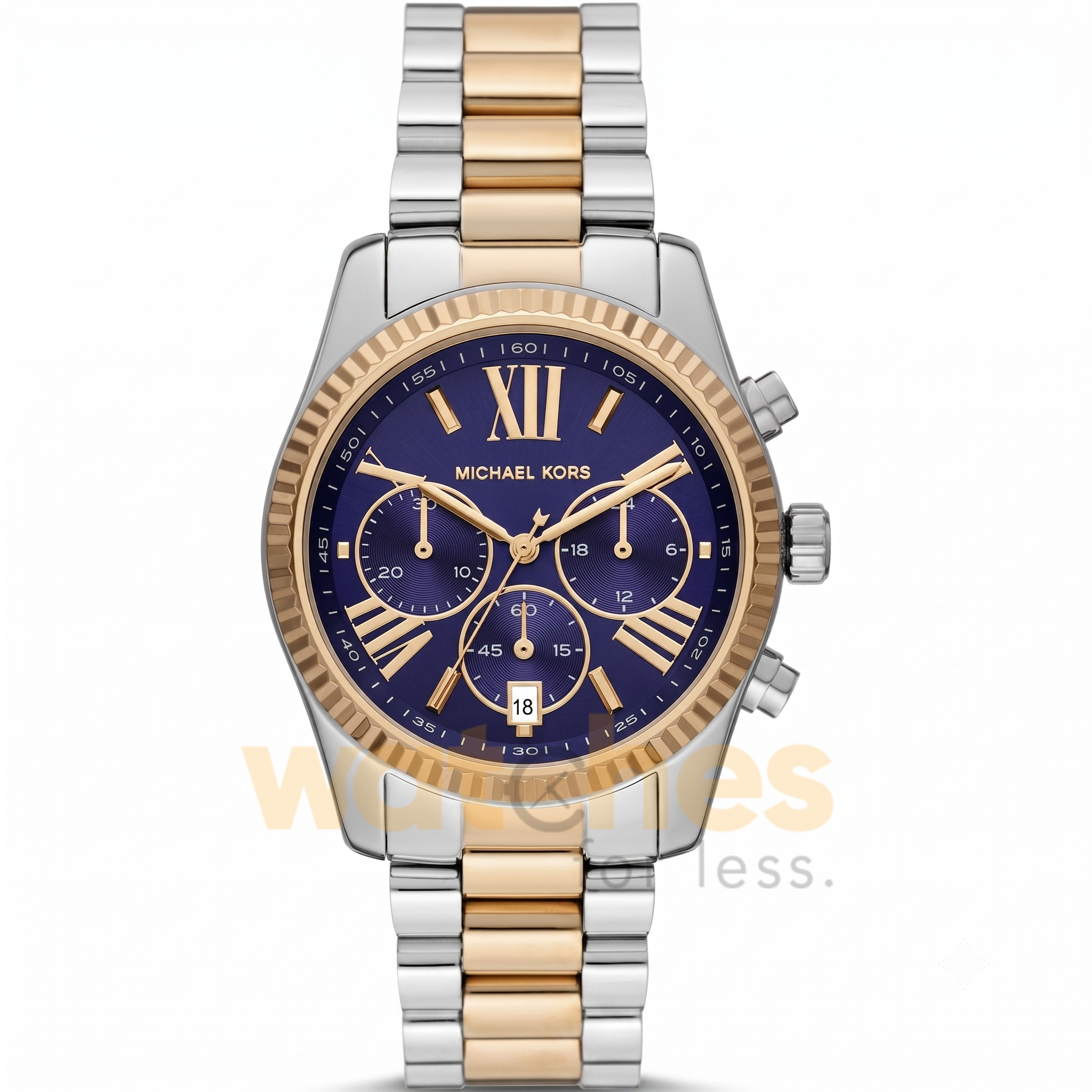 Michael Kors Women’s Quartz Two-tone Stainless Steel Blue Dial 38mm Watch MK7218