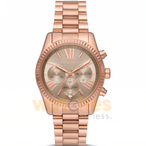 Michael Kors Women’s Quartz Rose Gold Stainless Steel Grey Dial 38mm Watch MK7217