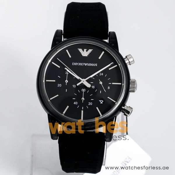 Emporio Armani Men’s Quartz Silicone Strap Black Dial 41mm Watch AR1053 UAE DUBAI AJMAN SHARJAH ABU DHABI RAS AL KHAIMA UMM UL QUWAIN ALAIN FUJAIRAH