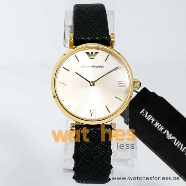 Emporio Armani Women’s Quartz Leather Strap Beige Dial 32mm Watch AR1726 UAE DUBAI AJMAN SHARJAH ABU DHABI RAS AL KHAIMA UMM UL QUWAIN ALAIN FUJAIRAH