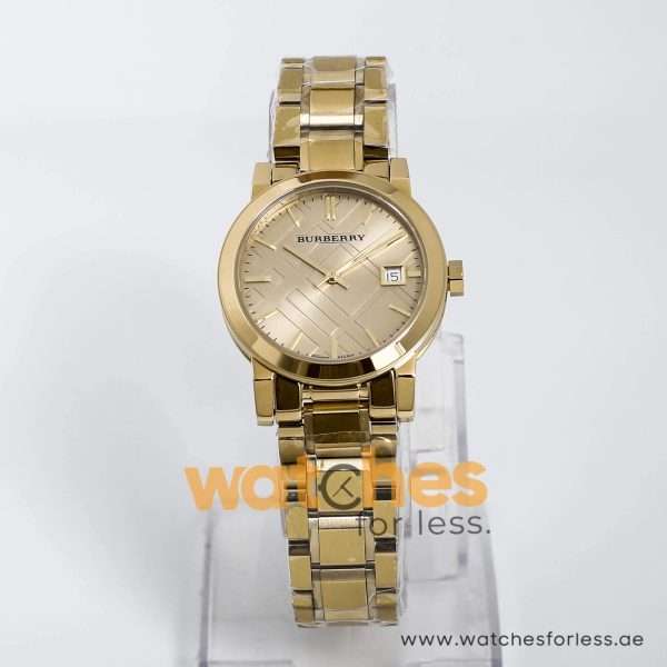 Burberry Women’s Swiss Made Stainless Steel Gold Dial 34mm Watch BU9134 UAE DUBAI AJMAN SHARJAH ABU DHABI RAS AL KHAIMA UMM UL QUWAIN ALAIN FUJAIRAH