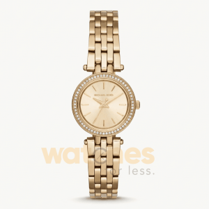 Michael Kors Women’s Quartz Stainless Steel Gold Dial 26mm Watch MK3295