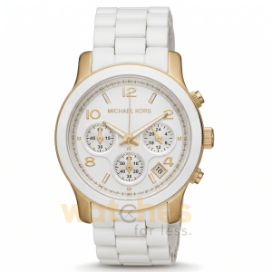 Michael Kors Women’s Quartz Silicone & Stainless Steel White Dial 39mm Watch MK5145 UAE DUBAI AJMAN SHARJAH ABU DHABI RAS AL KHAIMA UMM UL QUWAIN ALAIN FUJAIRAH