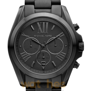 Michael Kors Unisex Quartz Stainless Steel Black Dial 42mm Watch MK5550