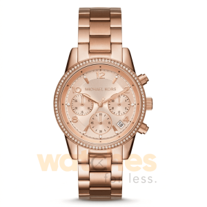 Michael Kors Women’s Quartz Stainless Steel Rose Gold Dial 37mm Watch MK6357