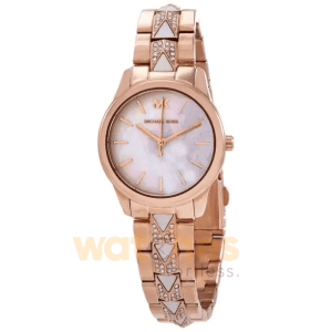 Michael Kors Women’s Quartz Stainless Steel Mother of Pearl Dial 38mm Watch MK6674