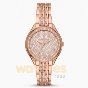 Michael Kors Women’s Quartz Rose Gold Stainless Steel Crystal Pave Dial 36mm Watch MK7085 UAE DUBAI AJMAN SHARJAH ABU DHABI RAS AL KHAIMA UMM UL QUWAIN ALAIN FUJAIRAH