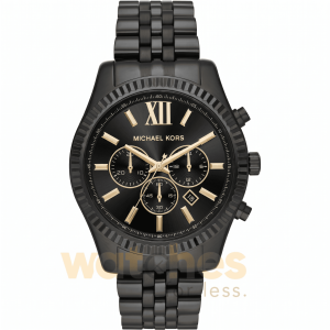 Michael Kors Men’s Quartz Stainless Steel Black Dial 44mm Watch MK8603