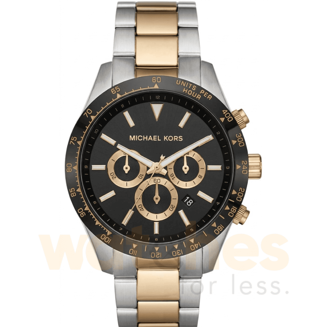 Michael Kors Men’s Quartz Two-tone Stainless Steel Black Dial 45mm Watch MK8784 UAE DUBAI AJMAN SHARJAH ABU DHABI RAS AL KHAIMA UMM UL QUWAIN ALAIN FUJAIRAH