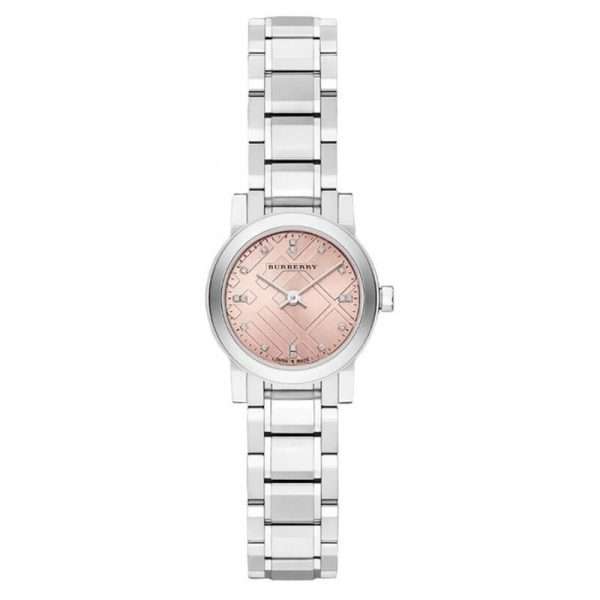 Burberry Women’s Swiss Made Stainless Steel Pink Dial 26mm Watch BU9223 UAE DUBAI AJMAN SHARJAH ABU DHABI RAS AL KHAIMA UMM UL QUWAIN ALAIN FUJAIRAH