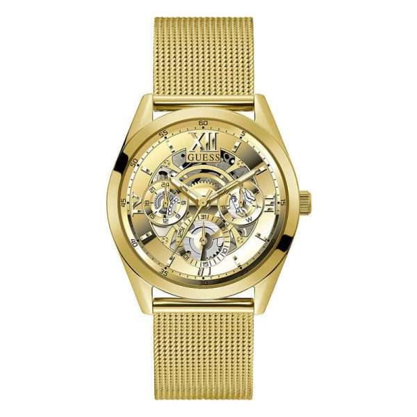 Guess Men’s Quartz Gold Stainless Steel Gold Dial 42mm Watch GW0368G2 UAE DUBAI AJMAN SHARJAH ABU DHABI RAS AL KHAIMA UMM UL QUWAIN ALAIN FUJAIRAH