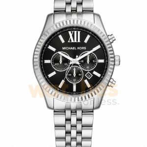 Michael Kors Men’s Quartz Stainless Steel Black Dial 44mm Watch MK8602