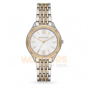 Michael Kors Women’s Quartz Stainless Steel White Dial 36mm Watch MK7084