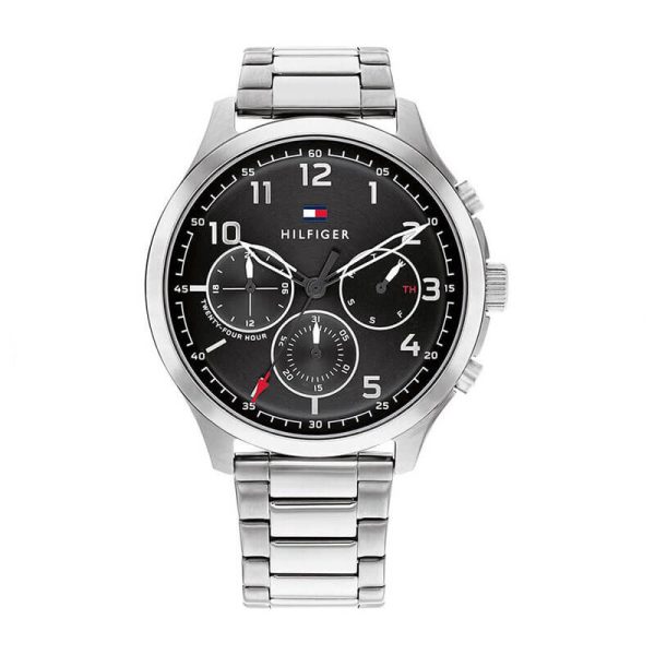 Tommy Hilfiger Men’s Quartz Stainless Steel Black Dial 45mm Watch 1791852 UAE DUBAI AJMAN SHARJAH ABU DHABI RAS AL KHAIMA UMM UL QUWAIN ALAIN FUJAIRAH