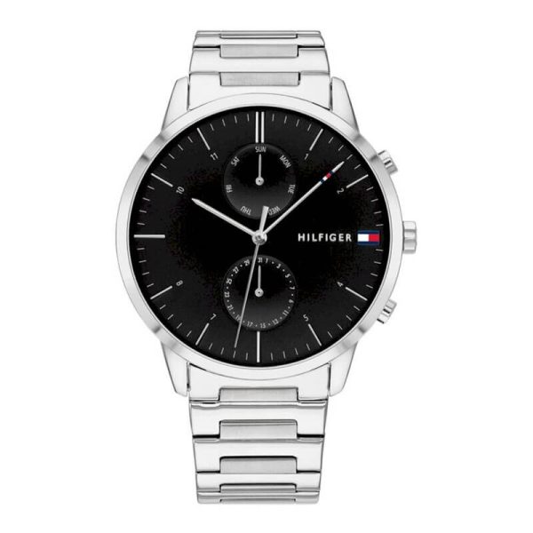 Tommy Hilfiger Men’s Quartz Stainless Steel Black Dial 44mm Watch 1710407 UAE DUBAI AJMAN SHARJAH ABU DHABI RAS AL KHAIMA UMM UL QUWAIN ALAIN FUJAIRAH