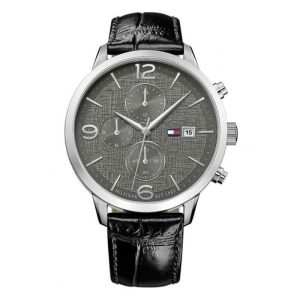 Tommy Hilfiger Men’s Quartz Leather Strap Grey Dial 42mm Watch 1710361 UAE DUBAI AJMAN SHARJAH ABU DHABI RAS AL KHAIMA UMM UL QUWAIN ALAIN FUJAIRAH